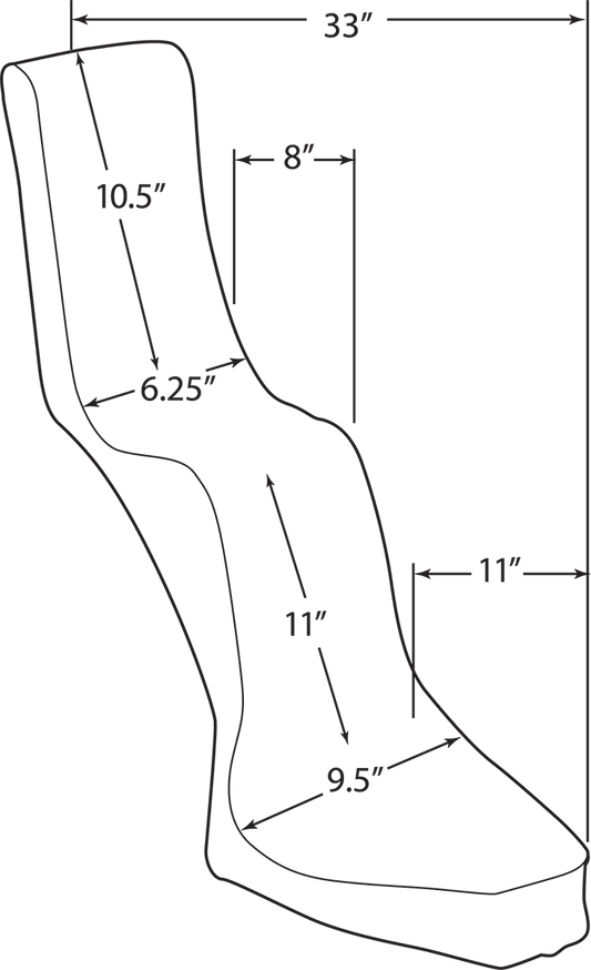DRAG SPECIALTIES King/Queen Seat - Diamond - Rigid DS907200