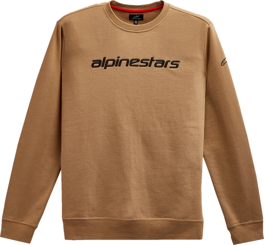 ALPINESTARS Linear Crew Fleece - Sand/Black - Large 1212513242310L