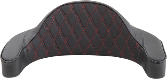 DRAG SPECIALTIES King-Pak Pad - Double Diamond - Red MEASURE 23 1/2" W X 9" H 0822-0437