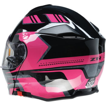 Z1R Solaris 2.0 Helmet - First Tracks - Electric - Dual Pane - Black/Pink - 2XL 0120-0848