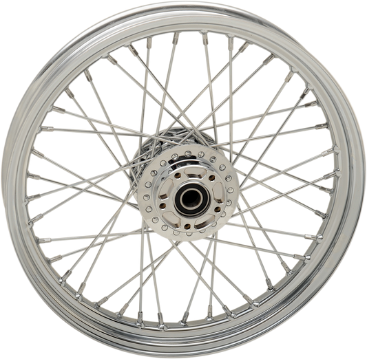 DRAG SPECIALTIES Front Wheel - Dual Disc/ABS - Chrome - 19"x2.50" - '09-'17 FXD 64548