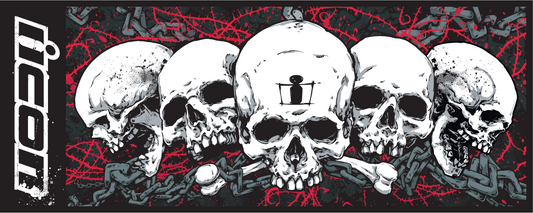 ICON Absorbent Pit Pad - Large - Skull 9905-0108