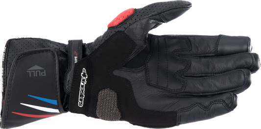 ALPINESTARS Honda SP-8 V3 Gloves - Black/Bright Red/Blue - Large 3558423-1317-L