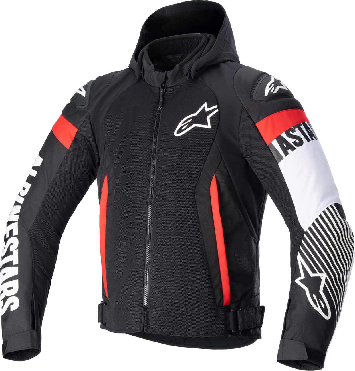 ALPINESTARS Zaca Air Jacket - Black/White/Red - 4XL 3306423-1231-4X