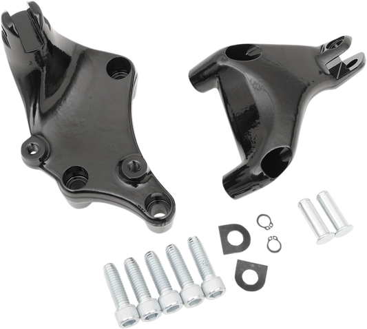 DRAG SPECIALTIES Passenger Peg Mount - Black P17-0412B
