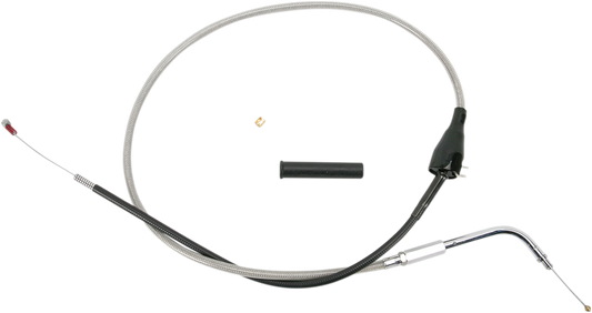 DRAG SPECIALTIES Idle Cable - Cruise - 41-1/2" - Braided 5343500B