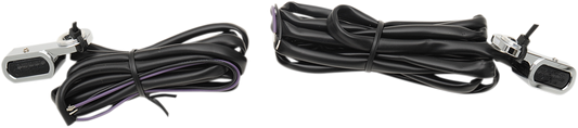 DRAG SPECIALTIES LED Handlebar Marker Lights - Hydraulic Clutch - Chrome/Smoke L22-0229CMENU