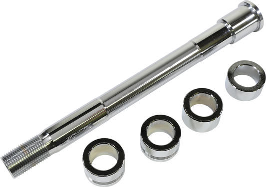 DRAG SPECIALTIES Axle Kit - Front - Chrome W16-0353