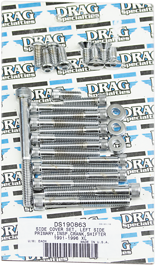 DRAG SPECIALTIES Side Cover Bolt Set - XL MK248