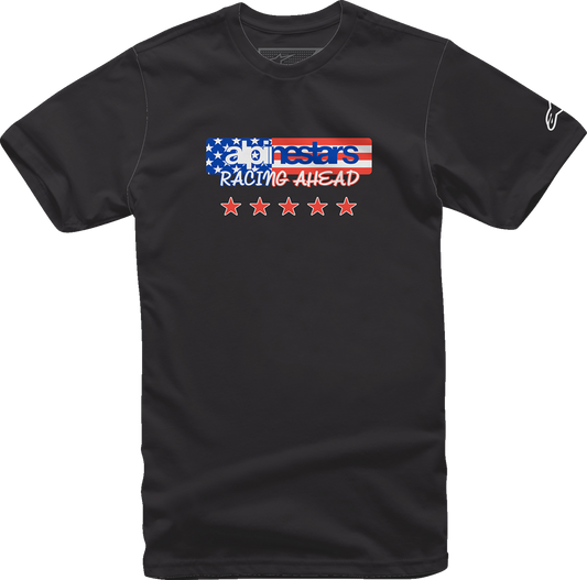 IN STOCK ALPINESTARS USA Again T-Shirt - Black - Medium 12137261010M
