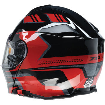 Z1R Solaris 2.0 Helmet - First Tracks - Electric - Dual Pane - Black/Red - XS 0120-0825