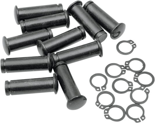 DRAG SPECIALTIES Pivot Pins - Lever - 10 Pack - Black 74168B