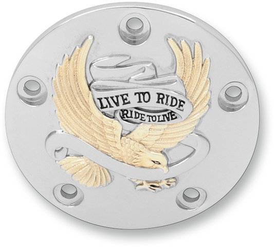 DRAG SPECIALTIES Points Cover - Chrome/Gold/Black 30-0187GA