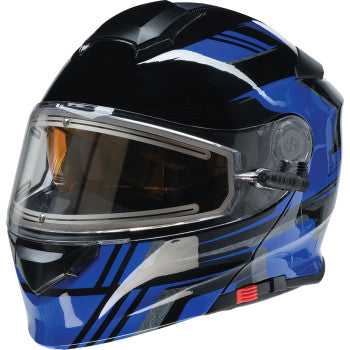Z1R Solaris 2.0 Helmet - First Tracks - Electric - Dual Pane - Black/Blue - Medium 0120-0833