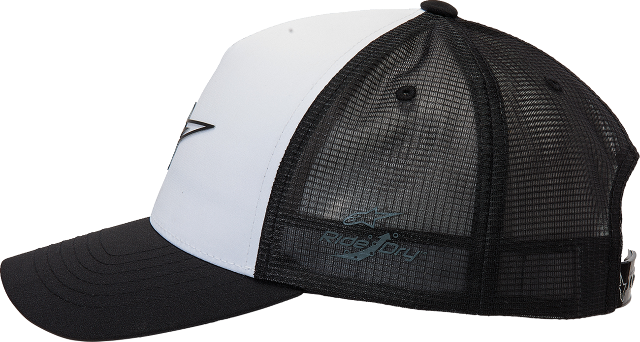IN STOCK ALPINESTARS Advantage Tech Trucker Hat - White/Black - One Size 1212811602010OS