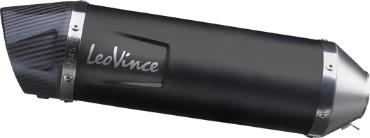 LEOVINCE LV One Evo Slip-On Muffler - Black Edition 14352EB