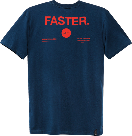 ALPINESTARS Faster T-Shirt - Navy - 2XL 1232-72208-702X