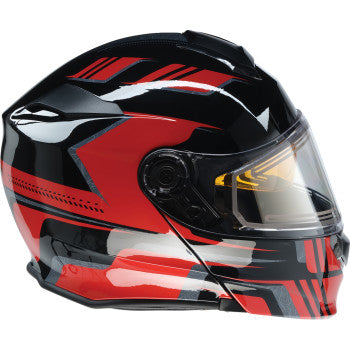 Z1R Solaris 2.0 Helmet - First Tracks - Electric - Dual Pane - Black/Red - 2XL 0120-0830