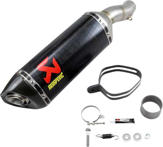 IN STOCK AKRAPOVIC Slip-On Line Muffler - Carbon Fiber Ninja ZX-6R 2009-2025 S-K6SO7-ZC 1811-3697