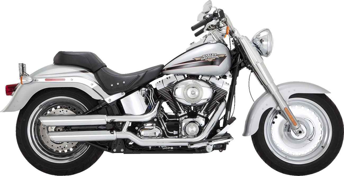 VANCE & HINES 3" Twin Slash Slip-On Muffler - Chrome Fat Boy  2010-2017 16343