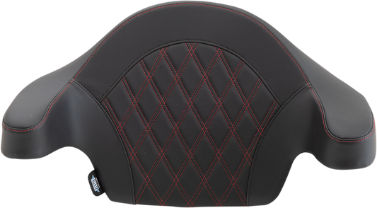 DRAG SPECIALTIES King-Pak Pad - Double Diamond - Red MEASURE 25" W X 15" H 0822-0439