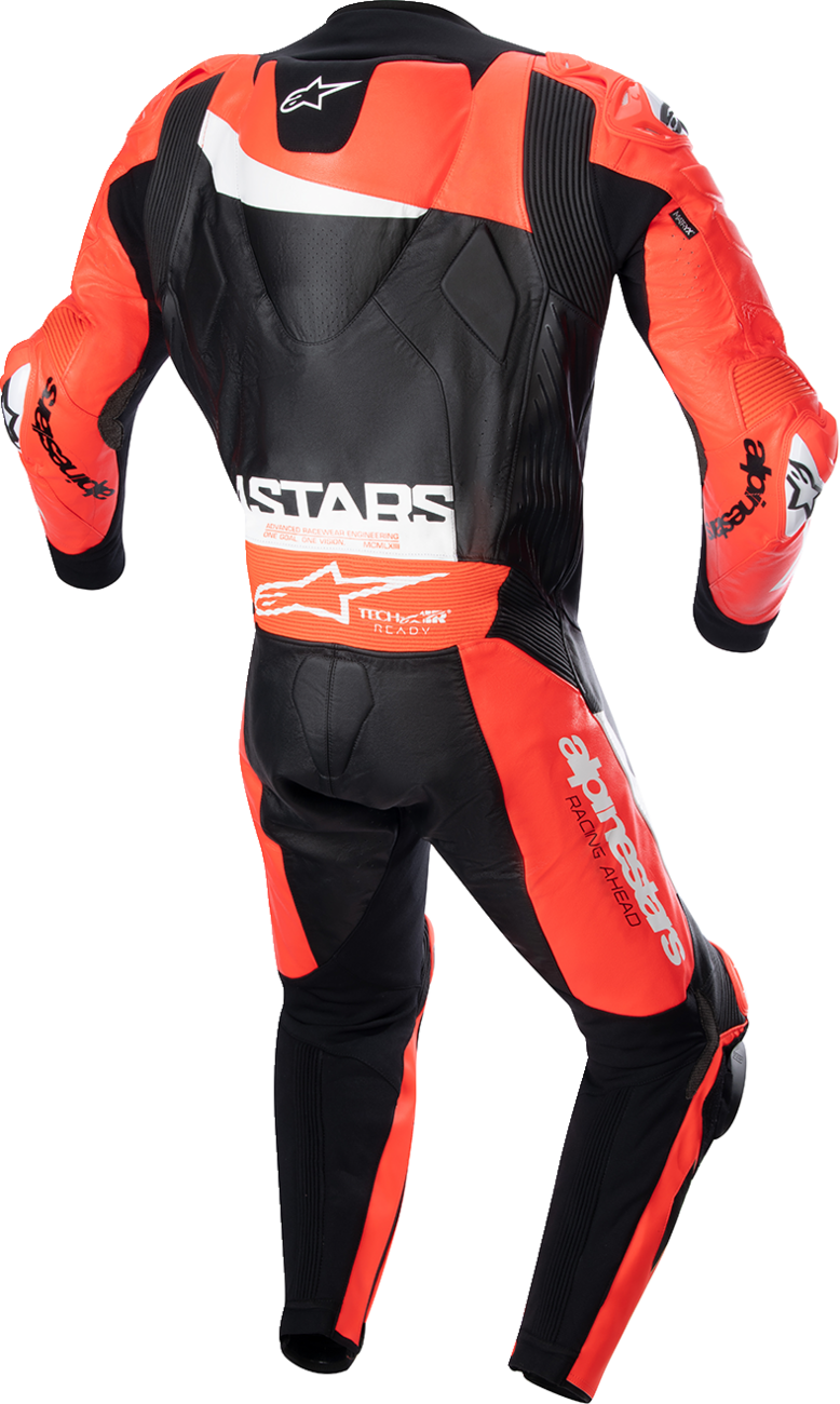 IN STOCK ALPINESTARS GP Plus v4 Leather Suit - Black/Red Fluo/White - US 46 / EU 56 3150523132156
