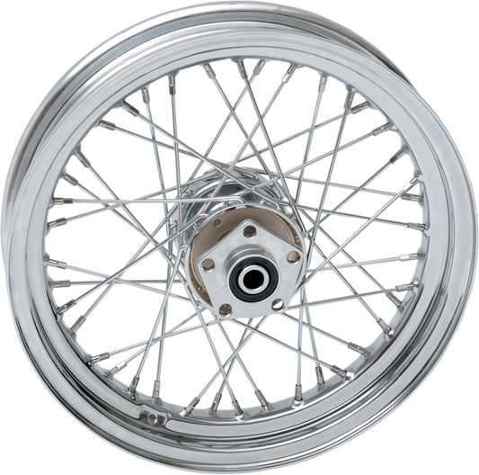 DRAG SPECIALTIES Rear Wheel - Single Disc/No ABS - Chrome - 16"x3.00" 64435