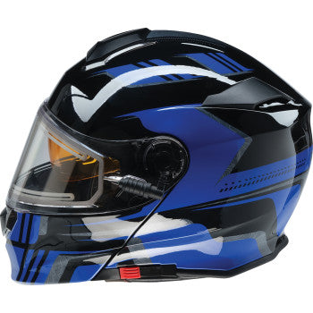 Z1R Solaris 2.0 Helmet - First Tracks - Electric - Dual Pane - Black/Blue - XS 0120-0831