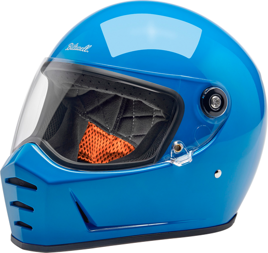 BILTWELL Lane Splitter Helmet - Gloss Tahoe Blue - Small 1004-129-502