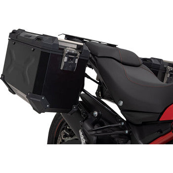 SW-MOTECH TRAX ADV Aluminum Case System - Black - Ducati Multistrada 950/1200/1260/V2 '15-'24 KFT.22.114.70102/B
