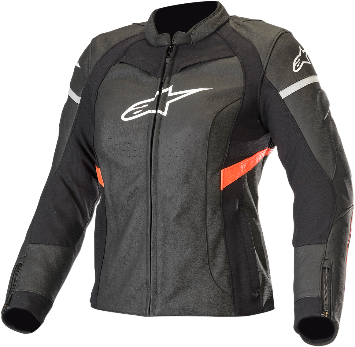 ALPINESTARS Stella Kira Leather Jacket - Black/Red - US 4 / EU 40 3112019-1030-40