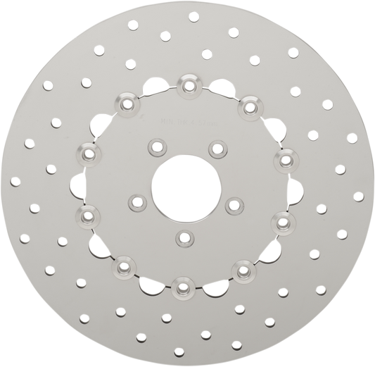 DRAG SPECIALTIES Drilled Brake Rotor - Front - 11.8" - Dyna ALSO FIT 16-17 FXDWG B06-0199ASP