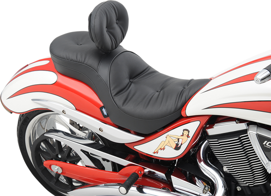 DRAG SPECIALTIES Low Profile Seat - Driver's Backrest - Pillow - Jackpot NF ANY06-15 VEGAS JACKPOT 0810-1577