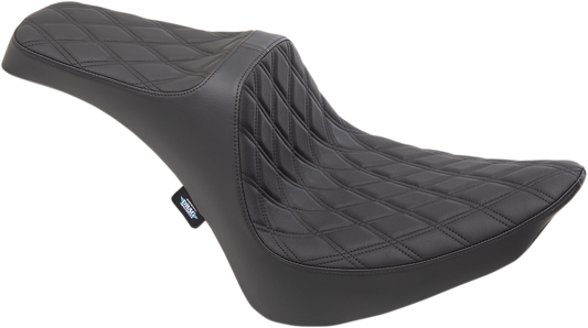 DRAG SPECIALTIES Predator III Seat - Double Diamond - Black Stitching 0802-1366