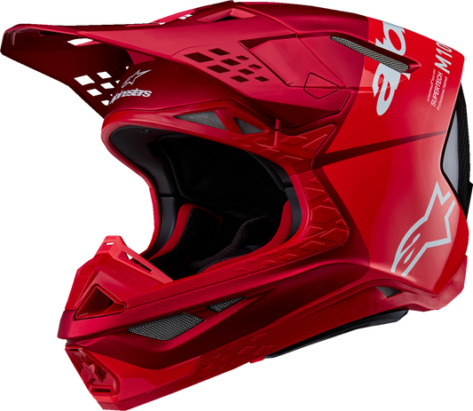 ALPINESTARS Supertech M10 Helmet - Flood - MIPS® - Red Fluo/Red - Medium 8301023-3003-M