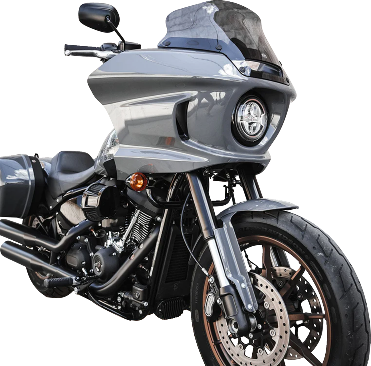 KLOCK WERKS Flare™ Windshield - 8" - Dark Smoke - FXLRST KWW-02-0621