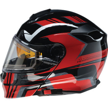 Z1R Solaris 2.0 Helmet - First Tracks - Electric - Dual Pane - Black/Red - XL 0120-0829