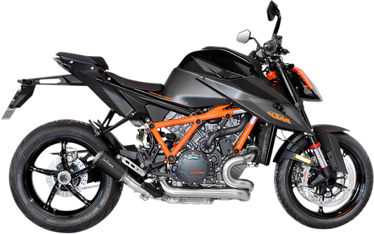 LEOVINCE LV-10 Slip-On Muffler - Black Stainless Steel 1290 Super Duke 2021-2023 15243BU 1811-4127