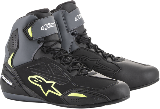 ALPINESTARS Faster-3 Drystar® Shoes - Black/Gray/Yellow - US 9 2540719175-9