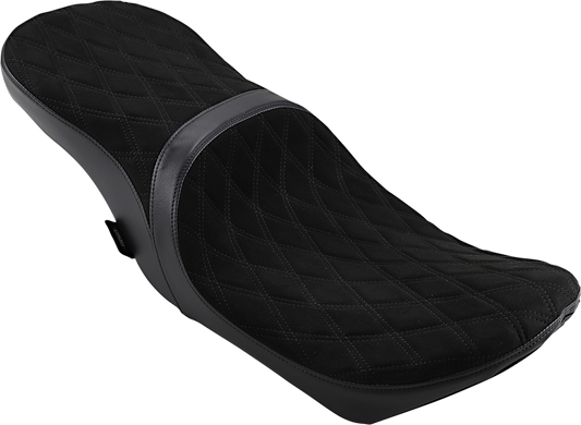 DRAG SPECIALTIES Low Touring Seat - Diamond - Yaffe Tanks - FL '08-'22 0801-1070