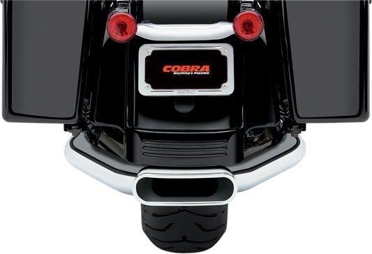 COBRA Center Pro Mufflers - Chrome - '09-'16 FL 6217