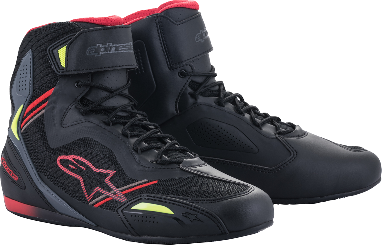 ALPINESTARS Faster-3 Rideknit® Shoes - Black/Red/Yellow - US 13 251031913613