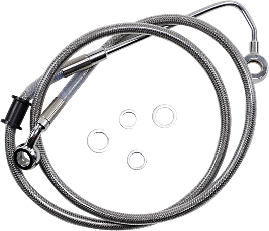 DRAG SPECIALTIES Brake Line - +10" - Stainless Steel - '15-'17 Softail 618300-10