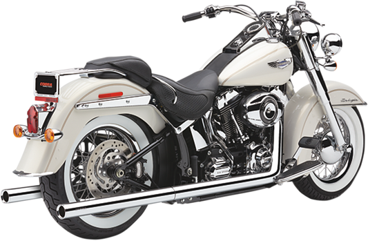 COBRA True Dual Exhaust - Billet Tip - 97-06 Softail 6984