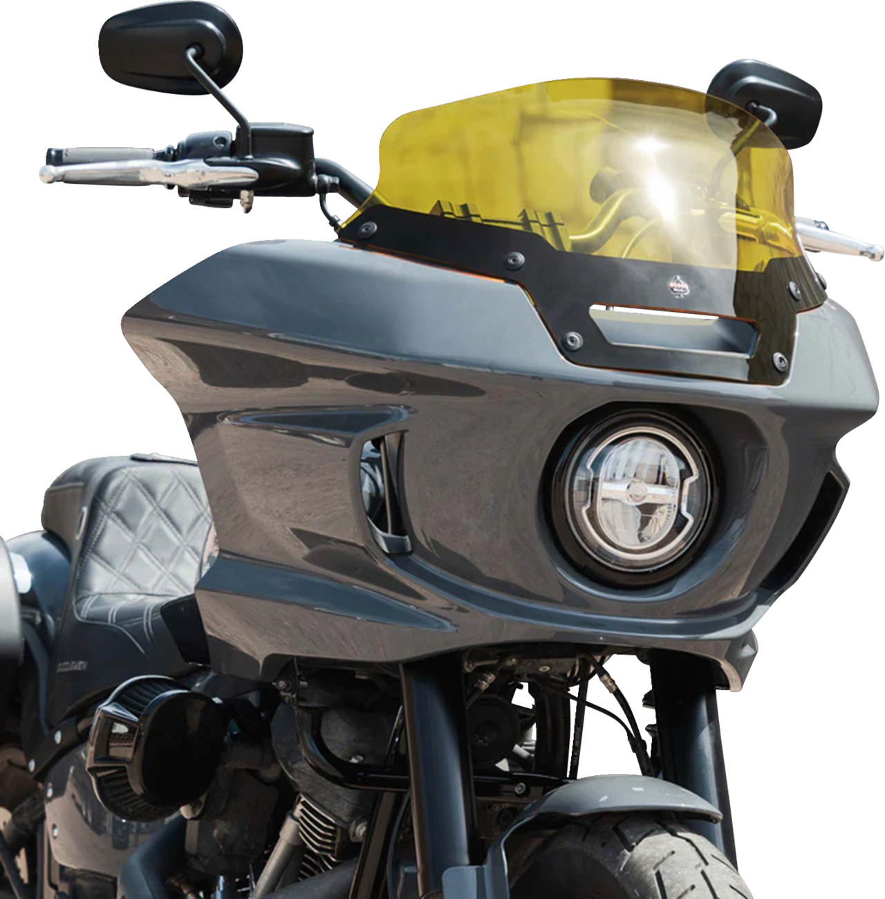 KLOCK WERKS Kolor Flare™ Sport Windshield - 6" - Yellow - FXLRST KWW-02-0624