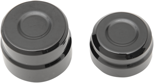 DRAG SPECIALTIES Axle Cap - Rear - Black 0214-0835
