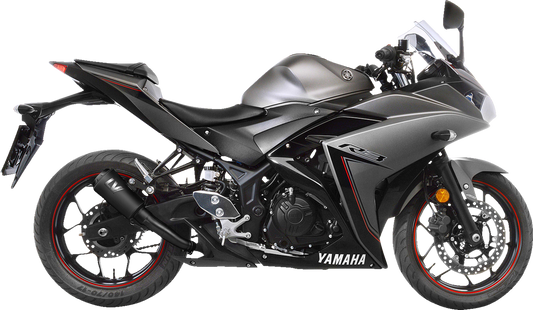 LEOVINCE LV-10 Slip-On Muffler - Full Black YZF-R3/MT-03 2015-2024 15212FB 1811-4258