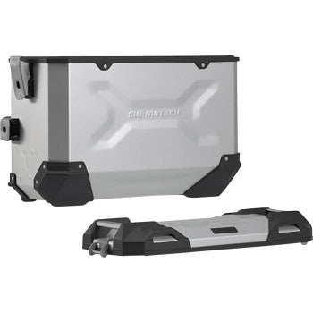 SW-MOTECH TRAX ADV Aluminum Case System - Silver - Kawasaki Versys 650 '14-'24 KFT.08.518.70100/S