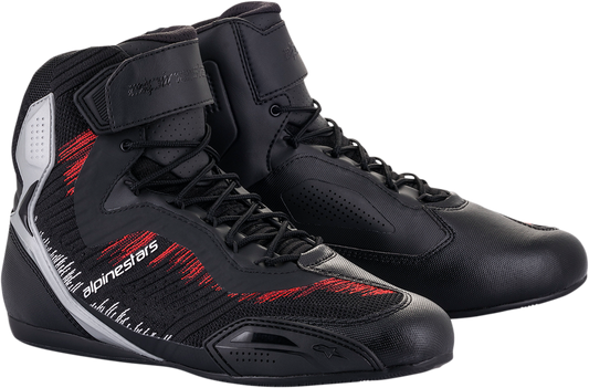 ALPINESTARS Faster-3 Rideknit® Shoes - Black/Silver/Red - US 8 251031919308