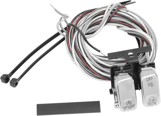 DRAG SPECIALTIES Switch Kit - Start/Stop - Chrome H18-0333C-S